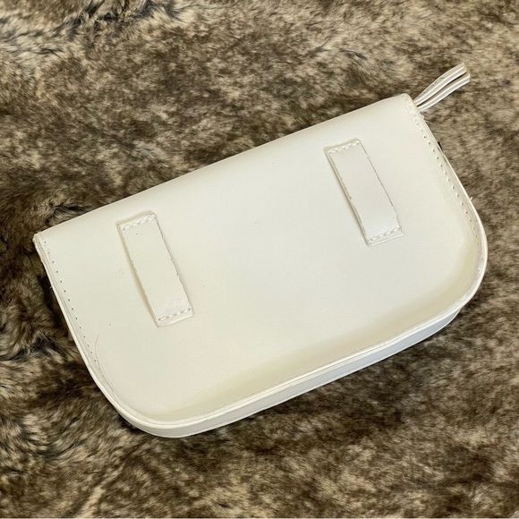Y2K Bebe White Rhinestone belt bag fanny bag - Picture 5 of 13